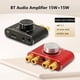 thumbnail image 1 of SUSUchens - Placa amplificadora con control remoto, 15 W, estéreo, 12 V/24 V, compatible con Bluetooth 5.1, amplificador de potencia, 3,5 mm, entrada AUX, unidad flash USB, altavoz,, 1 of 8