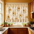 thumbnail image 4 of JWZZYD Farmhouse Stove Skirt Oven Curtain for Kitchen Decor, Reusable Washable Oven Front Cover with Lace Ruffle Trim with Ribbon Ties, Oven Curtain Cover for Cottage Kitchen(Sunflower), 4 of 8