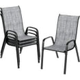 thumbnail image 2 of TLSUNNY Patio Dining Chairs Set of 4, Outdoor Stackable Furniture, for Garden, Backyard, Poolside, 330lbs, 2 of 11
