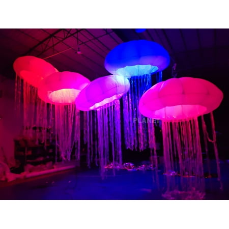 

Inflatable Jellyfish Giant lamp 3.3*8.3FT LED Lighting 16 Colors for Party Bar Event Wedding Decoration Jellyfish lamp (3 Pcs)