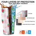thumbnail image 7 of 30oz Strawberry Plants Fruit Heart Daisy Checkered Tumblers Stainless Steel Tumbler with Lid and Straw,Vacuum Insulated Double Wall Travel Tumbler Cups Mug with Cleaning Brush for Coffee,Tea, 7 of 7