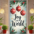 thumbnail image 2 of Festive Design Christmas Banner Decorative Ornaments Holiday Backdrop Joy for Holiday Party Indoor Decoration Winter Celebration, 2 of 9