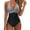 Black White, variant on Women's V Neck One Piece Swimsuits Tummy Control Front Cross Swimwear Bathing Suits