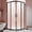 Matte Black, variant on Round Shower Doors 36 x 36 x 72 in, Curved Corner Shower Enclosure 6mm Clear Glass Aluminum Alloy Frame, Sliding Quadrant Shower Door Stainless Steel Handles Base Not Included (Chrome)