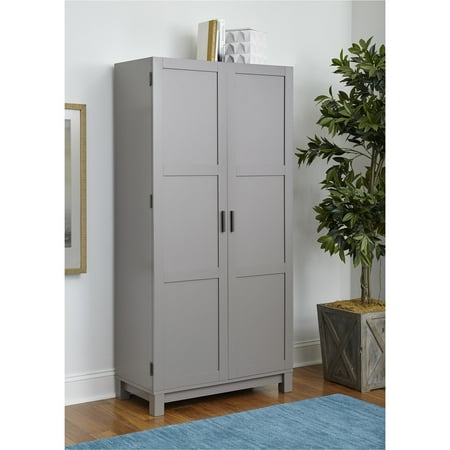Amazon Com Systembuild Farmington 30 Wide Storage Cabinet Black Oak Kitchen Dining