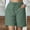 Green, variant on Hvot&aat Women's Bermuda Long Shorts Solid Color Elastic Drawstring Waist Lounge Running Athletic Shorts with Pockets