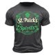 thumbnail image 5 of El Día de San Patricio de los Hombres de Manga Corta Casual Cuello Tripulación Impreso Top, Camiseta de Moda para la Fiesta Y Diario, 5 of 8
