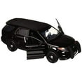 thumbnail image 2 of 2015 Ford PI Intercepteur Utilitaire Service Spécial Voiture de Police Noire Modèle de Voiture Moulée sous Pression 1/18 par Motormax, 2 of 4