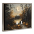 thumbnail image 4 of Autumn Ghosts at Lake Brown Framed Floater Canvas Wall Art, design by Arlington Prints, 4 of 10