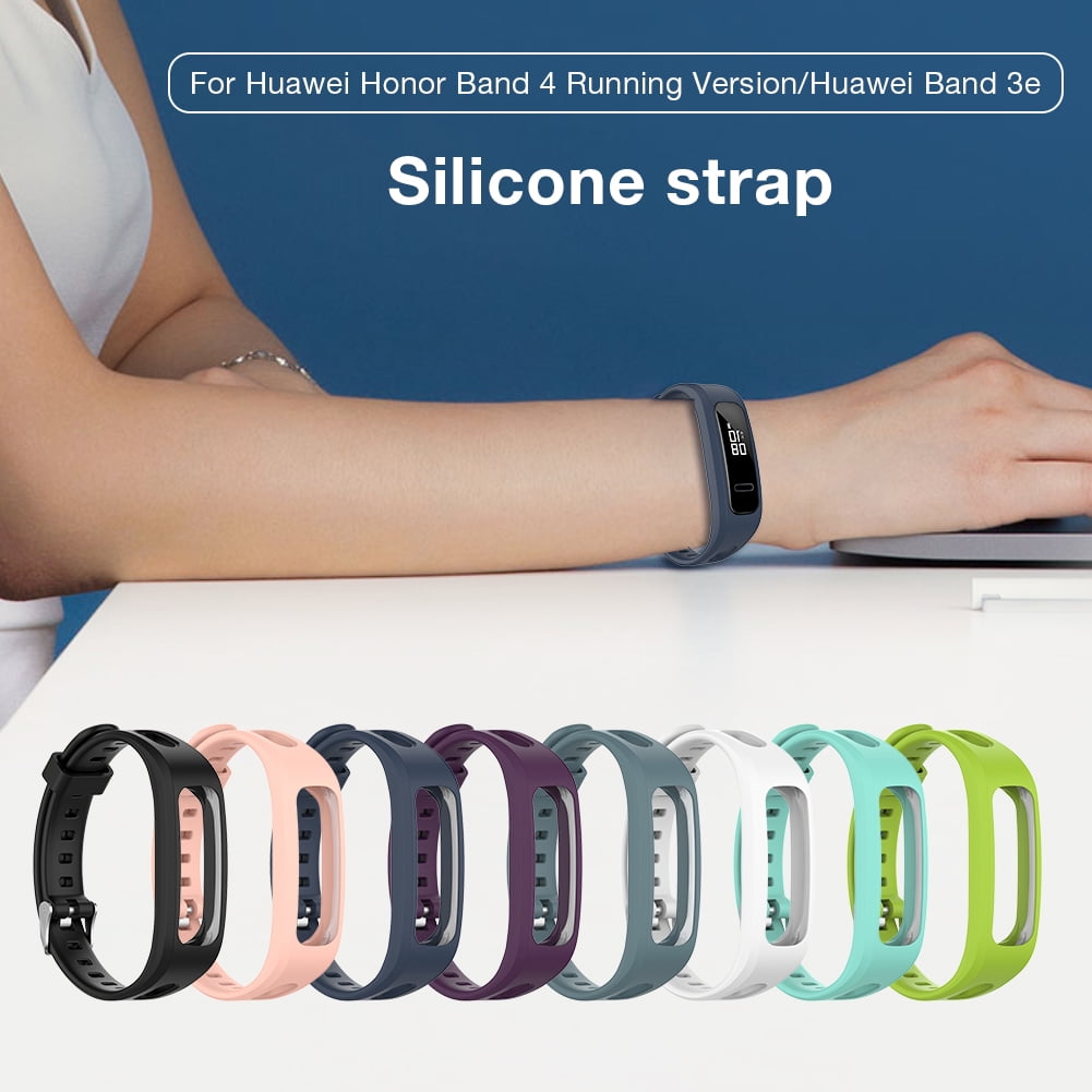 Silicone Watch Band Strap for Huawei Honor Band 4 Running Version for Huawei Band 3e Band 4e Smart Watch Bracelet Replacement Walmart