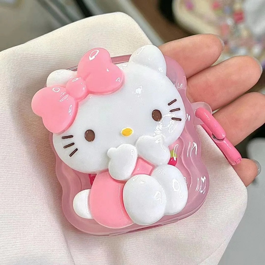 3D Cartoon Sanrios Hello Kitty For AirPods1 2 3 Case Apple AirPods Pro 2 Case IPhone Earphone Accessories Air Pod Cover Y2k Gift