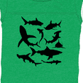 thumbnail image 4 of Inktastic School of Sharks Boys or Girls Baby Bodysuit, 4 of 5