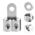 thumbnail image 1 of Moluckfu 2Ud Conector Para Cable De Amplificador Con Doble Estable Para Audio De Vehículos En Plata, 1 of 6