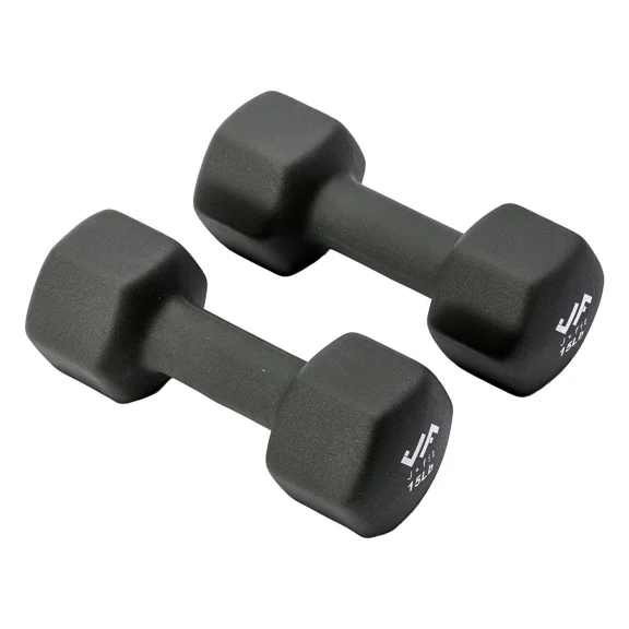 JFIT Neoprene Dumbbell (Set of 2), 15 LBS
