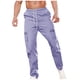 thumbnail image 2 of Pantalones largos para hombre, moda informal, deportivos, con cremallera, cordón, pierna recta, cargo, pantalones largos de poliéster para hombre., 2 of 9