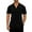 A-Black, variant on Men's Casual Short Sleeve Button Down Shirts Summer Blouse Tops by caiyifu,Sizes S-2XL