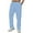 Sky Blue, variant on asjyhkr Sweatpants for Men Casual Cotton Linen Drawstring Elastic Waist Joggers Athletic Running Active Gym Trousers with Pockets