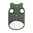 thumbnail image 3 of Chaleco para mascotas Sunnimix Ropa cálida para perros Chaleco de invierno suave Verde, 3 of 8