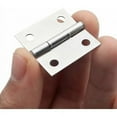 thumbnail image 1 of 30 piezas de mini bisagras de 25 a 25 mm de acero inoxidable para gabinetes, cajones, conectores de bisagras con tornillos para muebles en miniatura, cajas de madera, joyeros, gabinetes,, 1 of 5