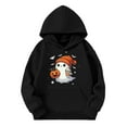thumbnail image 4 of Byoo Halloween Hoodie for Girls Cute Cartoon Ghost Print Soft Pullover Hooded Sweatshirt, 4 of 4