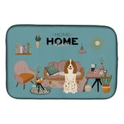Carolines Treasures CK7876DDM Russian Spaniel Sweet Home Dish Drying Mat, 14 x 21", multicolor