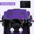 thumbnail image 6 of Costway 12V Kids Ride on Truck Car Battery Powered Electric Vehicle with Remote Control Purple, 6 of 10