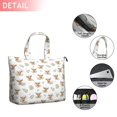 thumbnail image 2 of White Highland Cow Leaf Pattern Travel Tote Bags for Women Carry On,Large Weekender Bags for Women Travel,Multi Functional Duffle Bag for Work,Shopping,Sports, 2 of 5