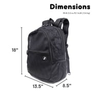J WORLD Mesh Backpack, Black