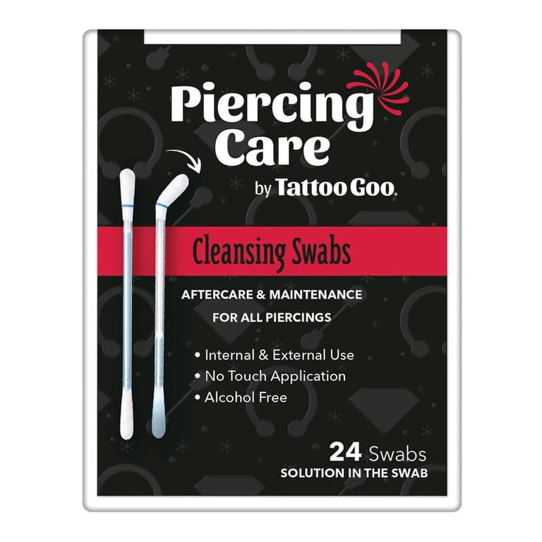 Tattoo Goo Piercing After Care Kit with cleansing swabs and spray and antibacterial soap