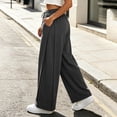 thumbnail image 7 of Womens Wide Leg Sweatpants High Waisted Barrel Drawstring Joggers Athletic Summer Fall Workout Pants with Pockets, 7 of 7