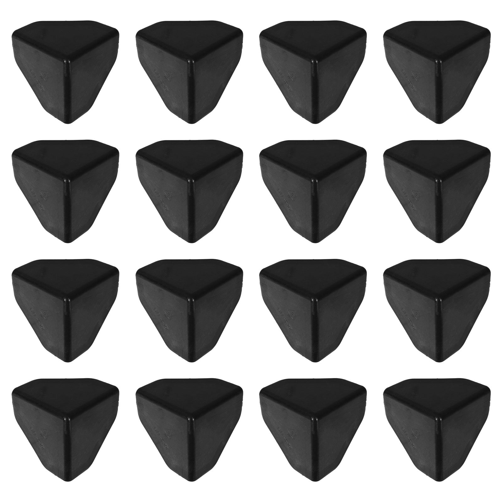 QIFULL 50Pcs Small Plastic Corner Guards for Table and Furniture Packing in Black
