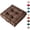 Brown, variant on Thick Square Seat Cushion, Comfort Booster Pad for Sofa Dining and Office Chairs, Floor Seating Pillow with Handle for Indoor Living Room Yoga and Daily Use (Red, 38x38x8cm)
