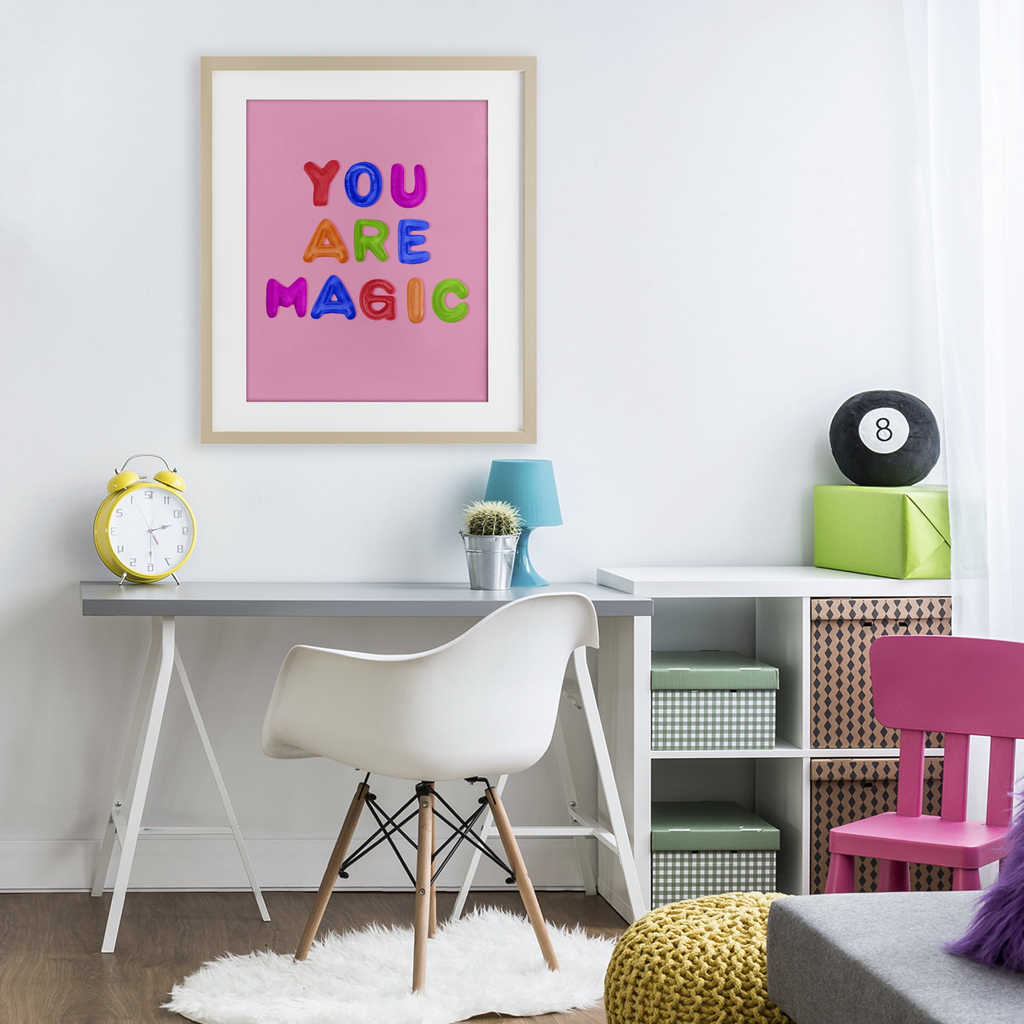 Stupell Industries You are Magic Gummies over Pink Birch Framed Print Under Glass, design by LISH Creative