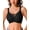 Black, variant on Womens Wireless Bras V Mesh Comfortable Supportive Bralette Push UP Tshirt Bra No Underwire Seamless Full Coverage