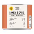thumbnail image 4 of M&S Only 7 Ingredients Baked Beans 220g, British Import (Pack of 3), 4 of 4