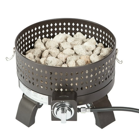 Fire Sense - Sporty Campfire Portable Gas Fire Pit - Mocha
