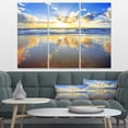 thumbnail image 1 of Art Design - Ciel Bleu et Nuages Miroir dans la Mer, 1 of 3