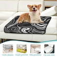 thumbnail image 6 of RMDQTR 2Pack Set of Medium and Large Pet Potty Pads Reusable Ultra-Absorbent Pet Training Pads Leak-Proof Pet Pads Matte Black Flowing Lines, 6 of 7