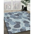 thumbnail image 2 of Ahgly Company Indoor Square Patterned Light Steel Blue Novelty Area Rugs, 6' Square, 2 of 6