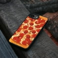 thumbnail image 4 of WIRESTER Shockproof Soft Rubber Cover Case for Apple iPhone 16e 6.1" 2025, Pepperoni Pizza, 4 of 5