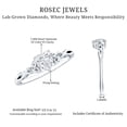 thumbnail image 6 of Rosec Jewels Heart Shape Diamond Ring - 0.50 Ct - 5 MM - EF-VS Quality Certified (Valentines Day Ring), 18K White Gold, US 13.00, 6 of 7