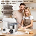 thumbnail image 4 of 7QT Stand Mixer Aluminum Die Casting,650W 11 Speed Tilt-Head Kitchen Electric Stand Mixer, Household Food Mixer with Stainless Steel Bowl, Dough Hook, Whisk and Beater,Food Mixer for Baking, Cake, 4 of 10