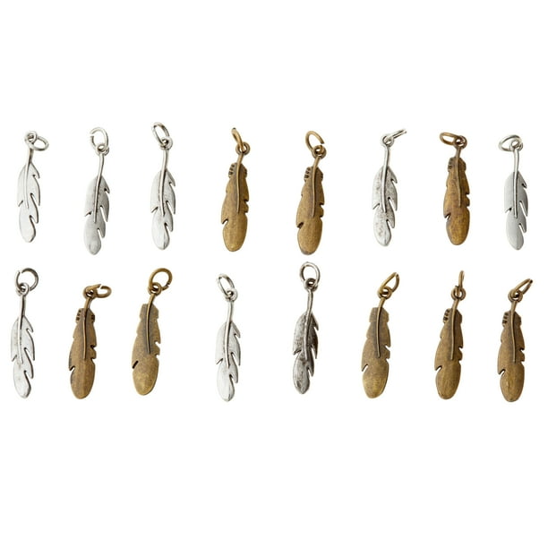 MICHAELS Bulk 12 Packs 16 ct. (192 total) Charmalong™ Feather Charms