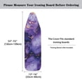 thumbnail image 5 of HELLHERO Ironing Board Cover with 3 Hook and Loop Fastener Strap Ironing Board Dustproof Cover Polyester Fiber Fabric for Ironing Table for Mother Purple Gold Marble, 5 of 5