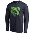 thumbnail image 2 of Men's Navy Minnesota Timberwolves Power of the Pack Hometown Collection Long Sleeve T-Shirt, 2 of 3