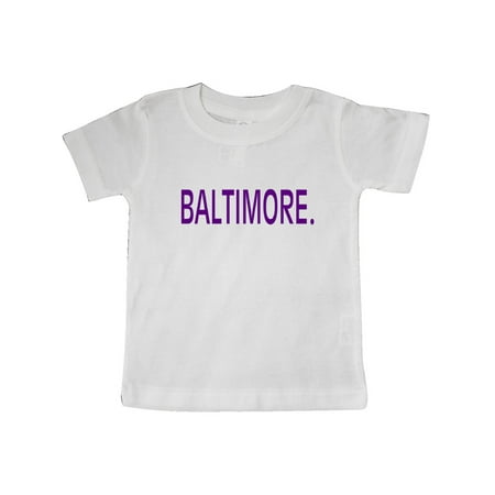 

Inktastic Baltimore in Purple Text Gift Baby Boy or Baby Girl T-Shirt