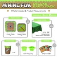 thumbnail image 2 of Mining Fun Deluxe Party Packs 70 Pieces for 16 Guests, Mining Fun, Birthday Party Supplies, Pixel Party, 2 of 9