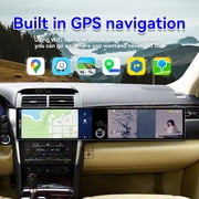 MOOKAKA 12.3+12.3 Smart Display Radio Audio Media Player for Toyota Camry 2015 2016 2017 Car Navigation GPS Upgrade Headunit Android Replacement 1080P Screen Carplay Accessories