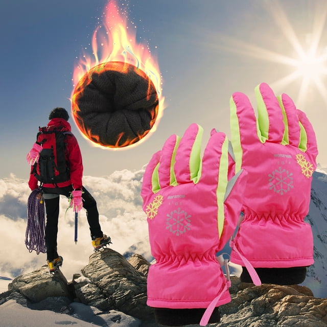 Agiferg Wind Proof Quality Waterproof Children's Ski Warm Gloves