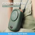 thumbnail image 2 of Portable Hanging Neck Fan Mini Cooling Waist Fans Bladeless USB Rechargeable Sports Cooler Fan For Outdoor Sports Travel, 2 of 5